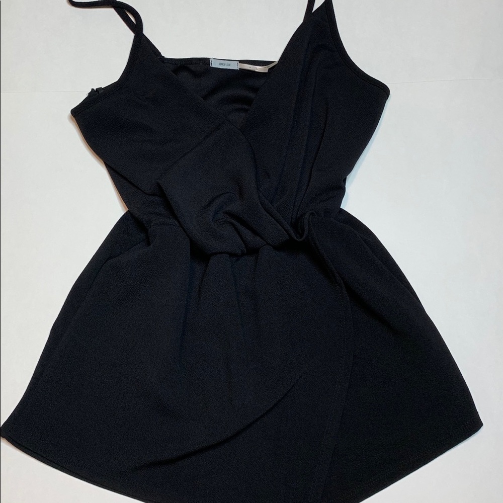 Synched Black Romper